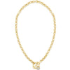 Absolute Gold Halo T Bar Necklace