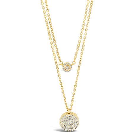 Absolute Gold Locket Double Layer Necklace