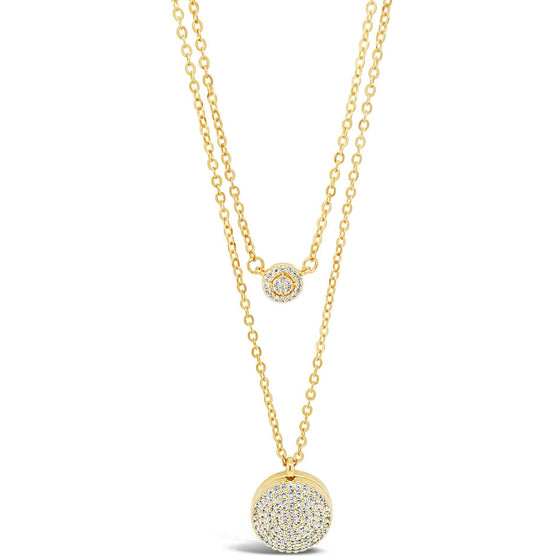 Absolute Gold Locket Double Layer Necklace