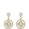 Absolute Gold Ornate Circular Drop Earrings