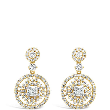 Absolute Gold Ornate Circular Drop Earrings