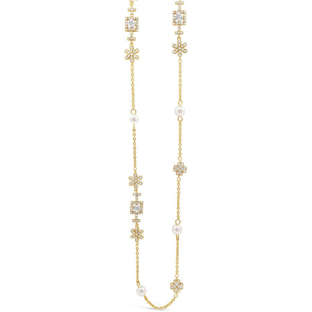 Absolute Gold & Pearl Fine Long Length Necklace
