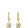 Absolute Gold Rectangle Drop Earrings