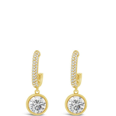 Absolute Gold Rectangle Drop Earrings
