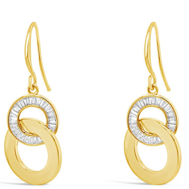 Absolute Gold Sparkle Entwined Drop Earrings
