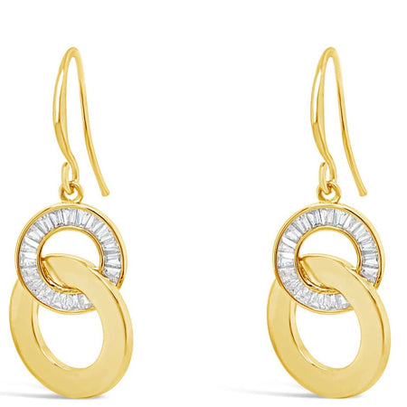 Absolute Gold Sparkle Entwined Drop Earrings