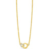 Absolute Gold Sparkle Entwined Link Necklace