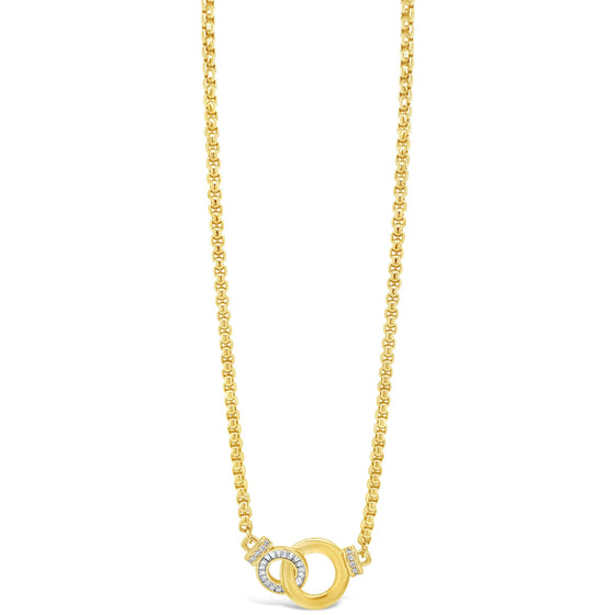 Absolute Gold Sparkle Entwined Link Necklace