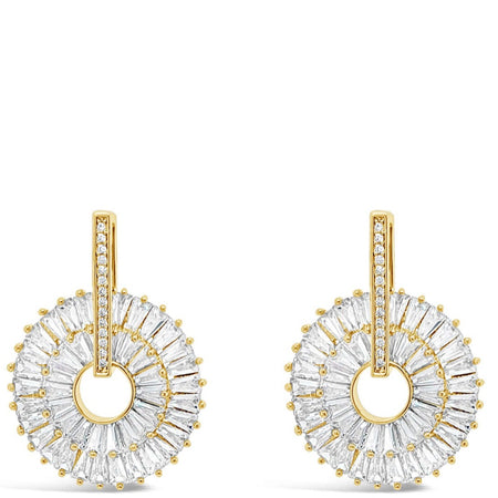 Absolute Gold Sparkle Open Circle Earrings