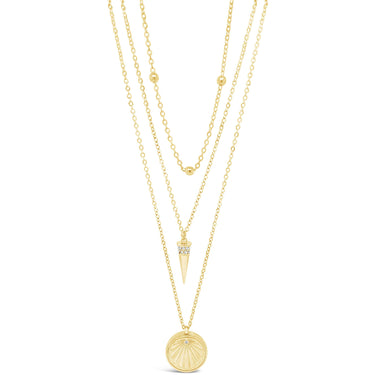 Absolute Gold Spike Locket Necklace