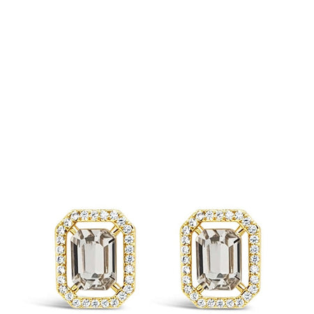 Absolute Gold Square Stud Earrings