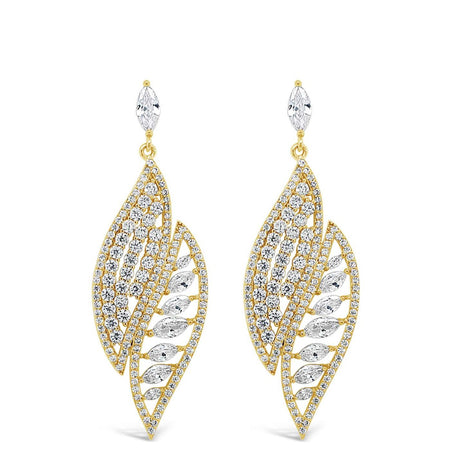 Absolute Gold Statement Drop Earrings