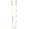 Absolute Gold & Turquoise Fine Long Length Necklace