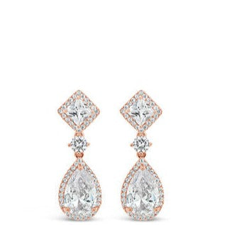 Absolute Rose Gold Drop Earrings e2037rs