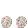 Absolute Rose Gold Sparkle Button Style Earrings