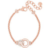Absolute Rose Gold Sparkle Entwined Link Bracelet