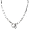 Absolute Silver Halo T Bar Necklace