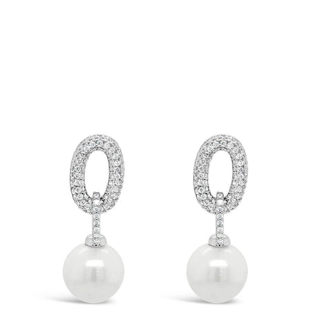 Absolute Silver Pearl Drop Earrings