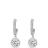 Absolute Silver Rectangle Drop Earrings