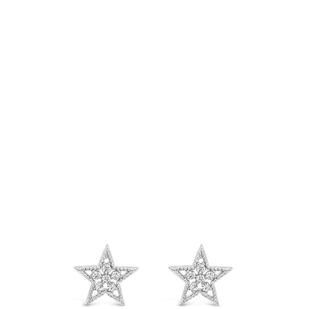 Absolute Silver Small Star Stud Earrings