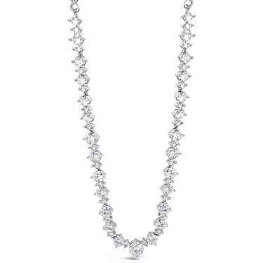 Absolute Silver Solitaire Set Necklace