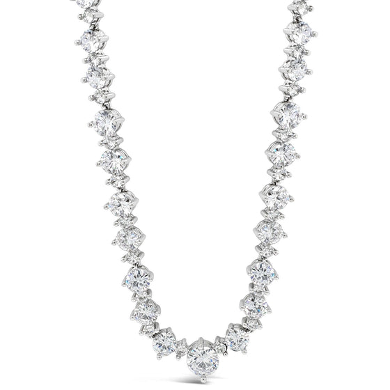 Absolute Silver Solitaire Set Necklace