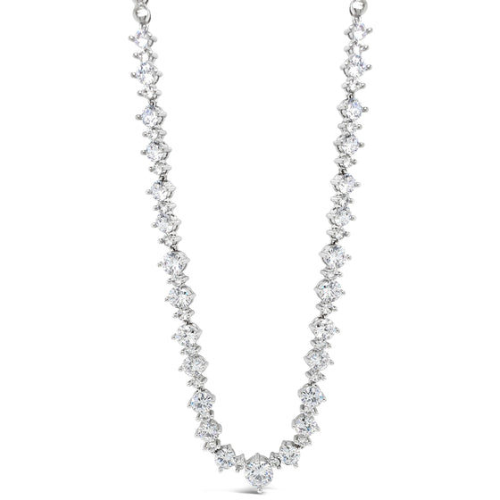 Absolute Silver Solitaire Set Necklace