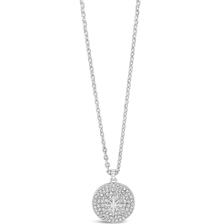 Absolute Silver Star Pendant Long Length Necklace