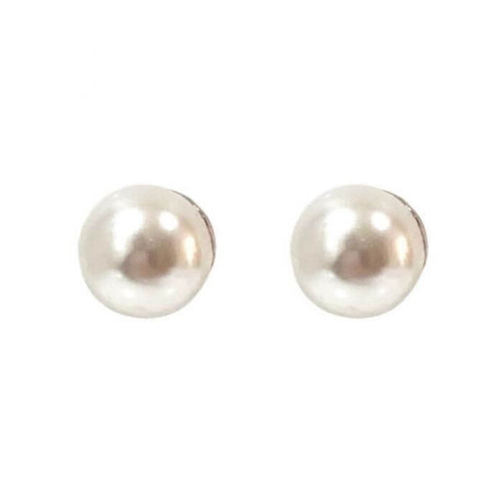 Absolute White Pearl Stud Earrings E678WH 