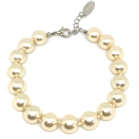 Absolute Pearl Bracelet Cream - Silver