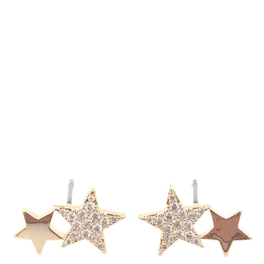 Absolute Double Star Stud Earrings - Gold E2130GL
