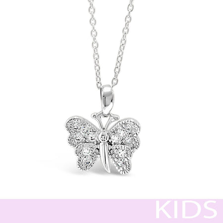 Absolute Kids Silver Butterfly Necklace