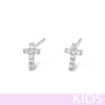 Absolute Kids Silver Cross Earrings
