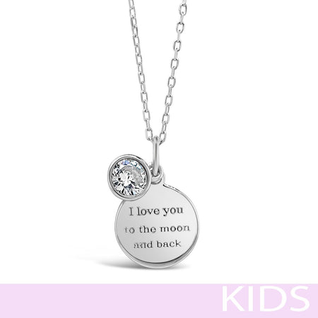 Absolute Kids Sterling Silver Disc Necklace
