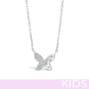 Absolute Kids Silver Small Butterfly Necklace