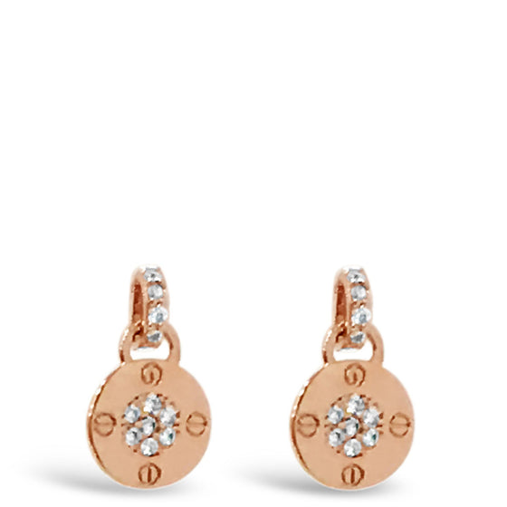 Absolute Rose gold Small Drop Earrings e019rs 