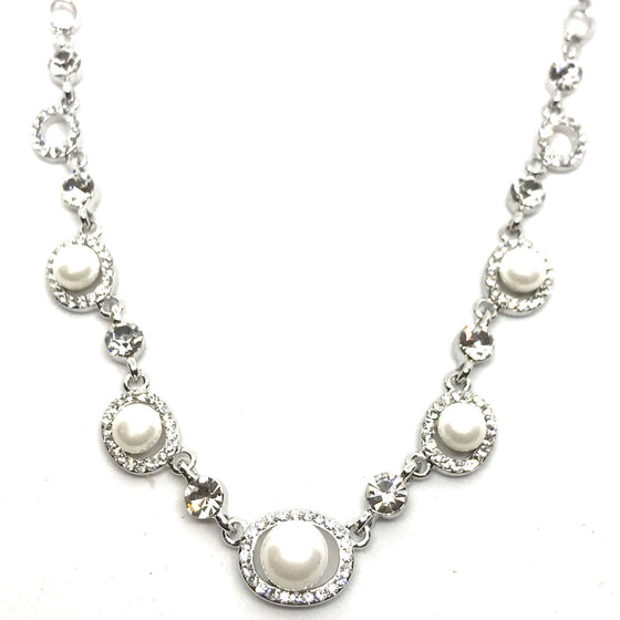 Absolute Silver & Pearl Necklace