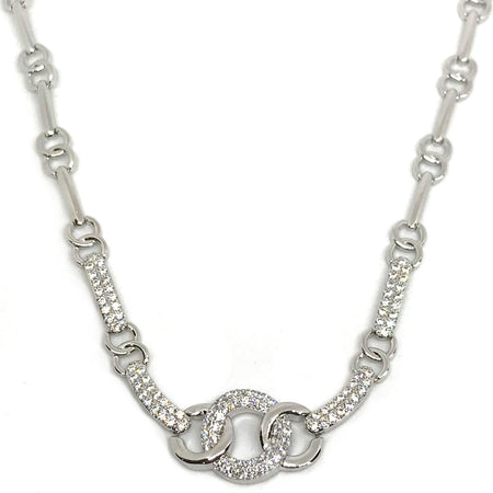 Absolute Silver Linked Circles Necklace