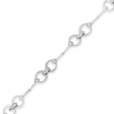 Absolute Silver Crystal Link Bracelet