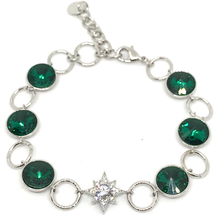 Absolute Silver & Emerald Bracelet