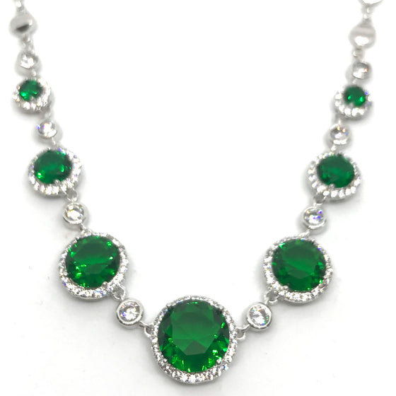 Absolute Silver & Emerald Necklace