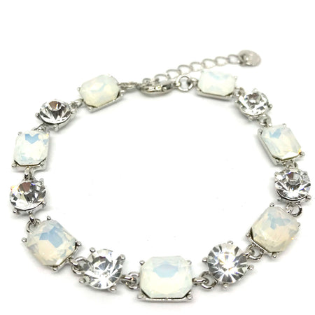 Absolute Silver & White Opal Bracelet