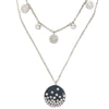 Absolute Sparkler Double Necklace - Silver N2138SL