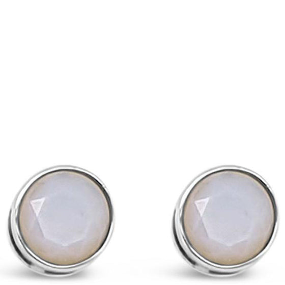 Absolute Sterling Silver Birthstone Earrings - October
