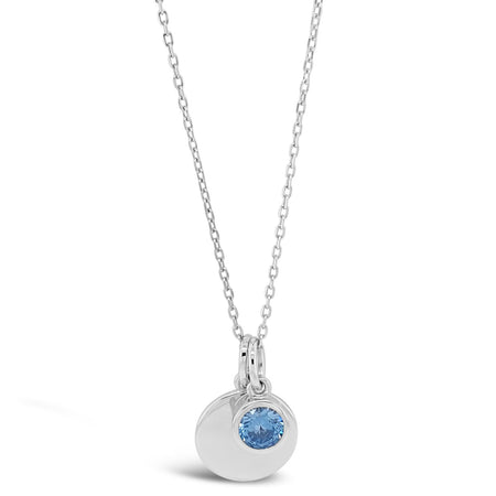 Absolute Sterling Silver Birthstone Necklace - December