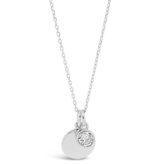 Absolute Sterling Silver Birthstone Necklace - April