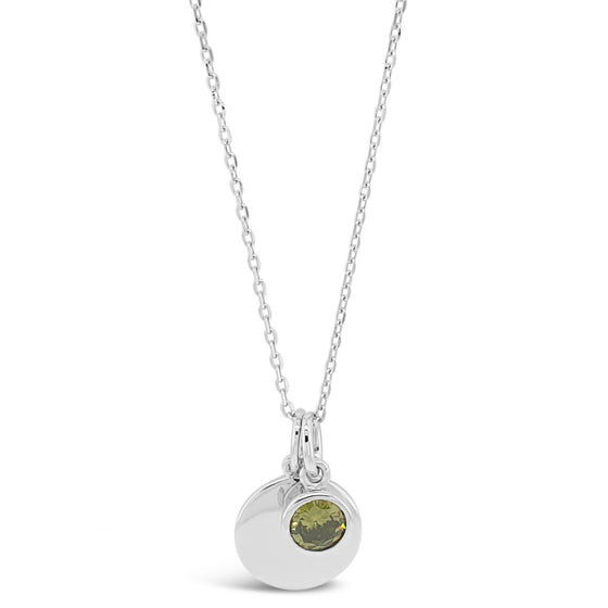 Absolute Sterling Silver Birthstone Necklace - August