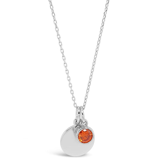 Absolute Sterling Silver Birthstone Necklace - January