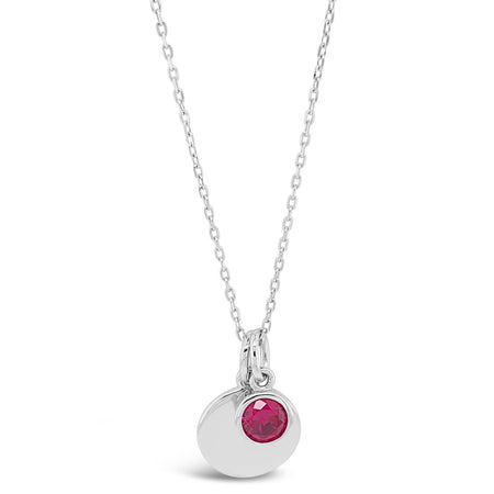 Absolute Sterling Silver Birthstone Necklace - July