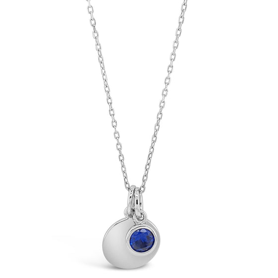 Absolute Sterling Silver Birthstone Necklace - September